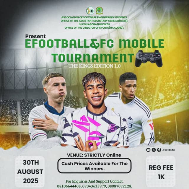 Efootball & FC Mobile Tournament – THE KINGS EDITION 1.0 ⚽👑