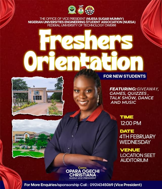 NUESA SEET ORIENTATION 2026