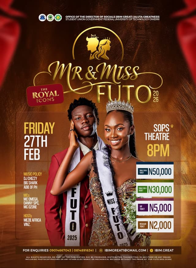 Mr. & Miss FUTO 2026